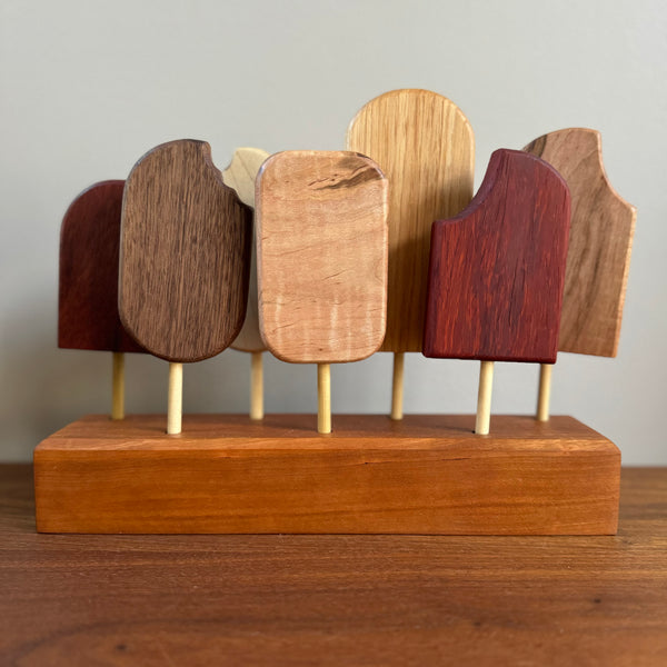 Wooden Ice Cream Pop Set