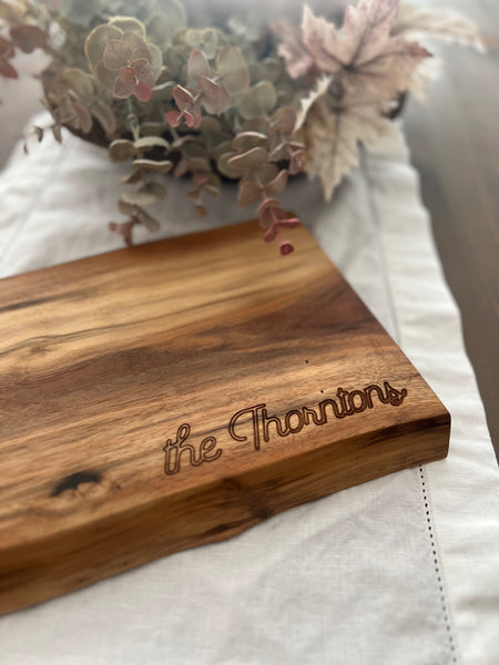 Live Edge Walnut Charcuterie Board