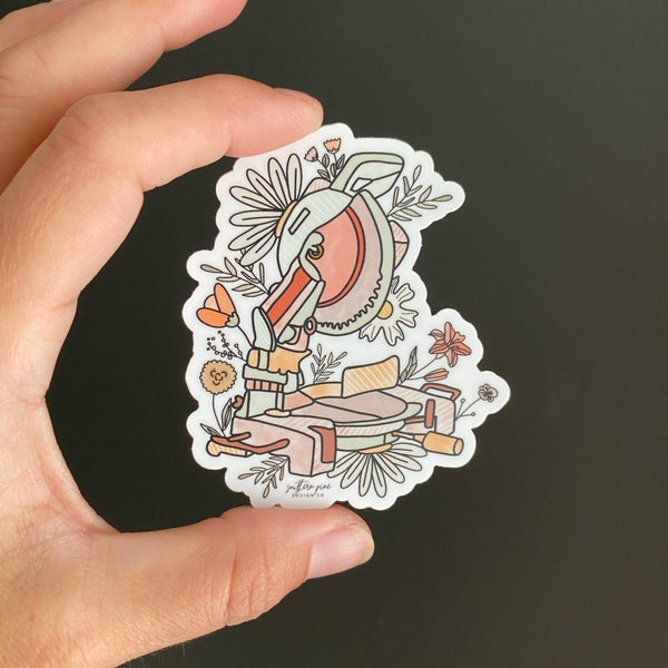 Miter Saw Sticker