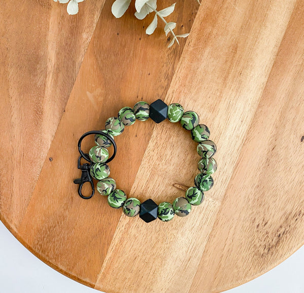 Camo Adult Wristlet Keychain
