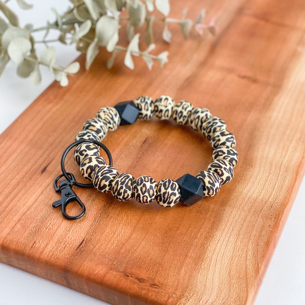 Leopard Adult Wristlet Keychain