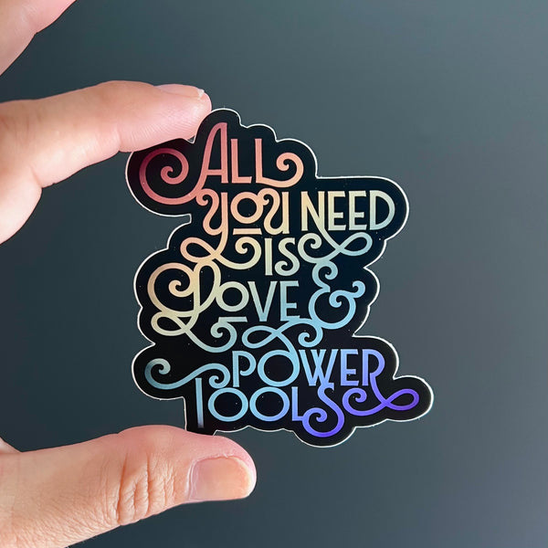 Love & Power Tools Sticker