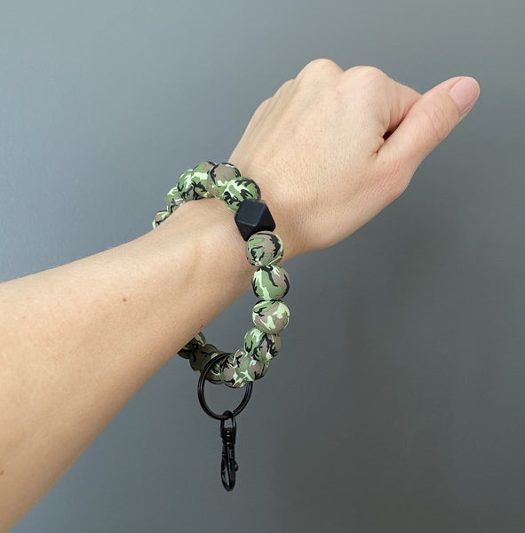 Camo Adult Wristlet Keychain