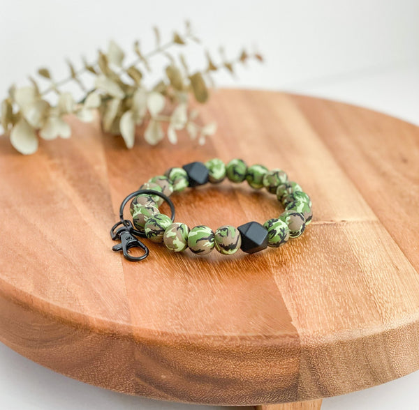Camo Adult Wristlet Keychain