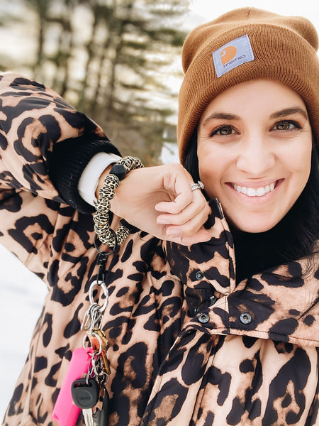 Leopard Adult Wristlet Keychain
