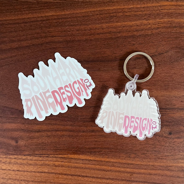 SPDC Word Art Keychain