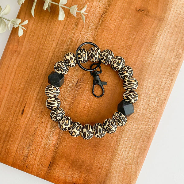 Leopard Adult Wristlet Keychain