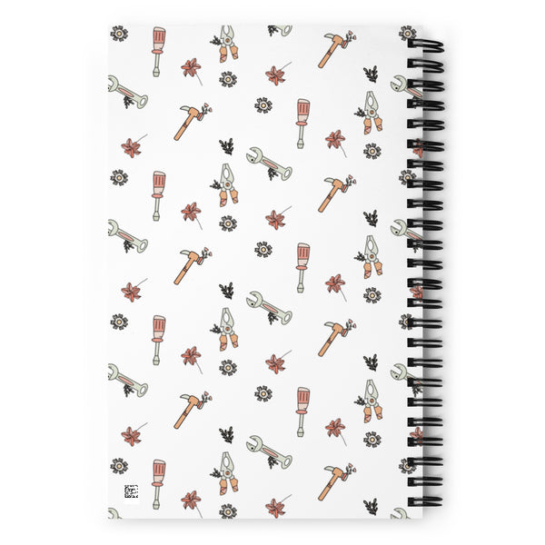 MAKER COLLECTION Hand Tool White Spiral Notebook