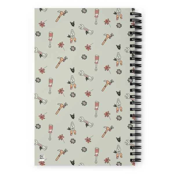 MAKER COLLECTION Hand Tool Mint Spiral Notebook