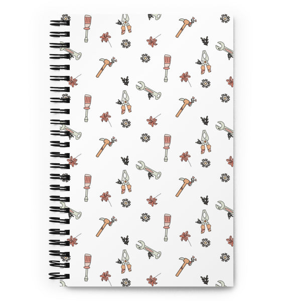 MAKER COLLECTION Hand Tool White Spiral Notebook