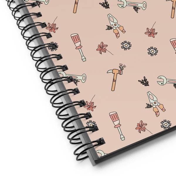 MAKER COLLECTION Hand Tool Blush Spiral Notebook