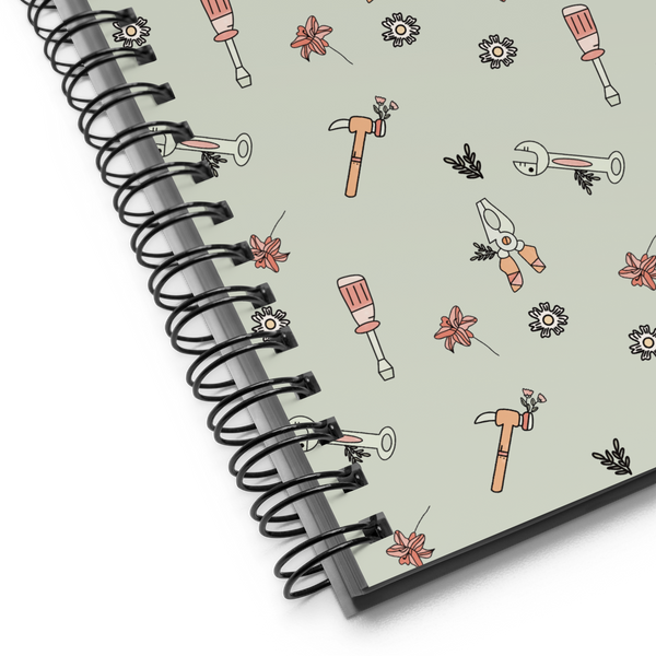 MAKER COLLECTION Hand Tool Mint Spiral Notebook