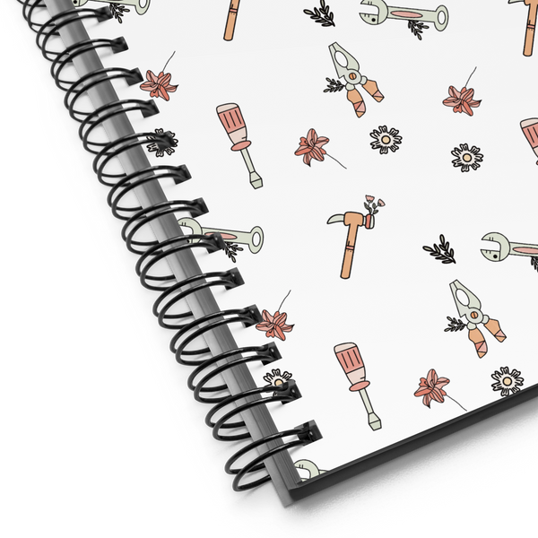 MAKER COLLECTION Hand Tool White Spiral Notebook