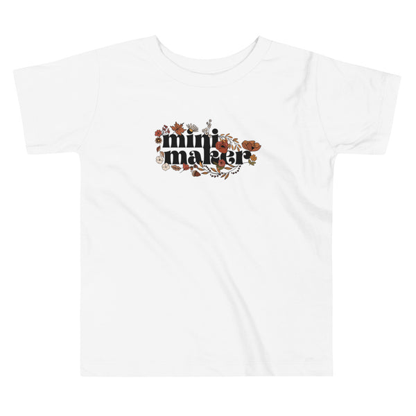 MAKER COLLECTION Fall Floral Toddler Short Sleeve Tee