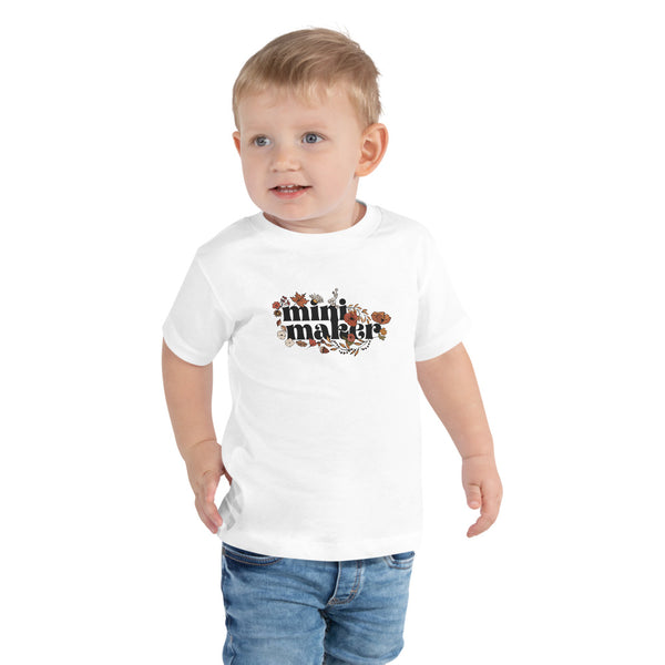 MAKER COLLECTION Fall Floral Toddler Short Sleeve Tee