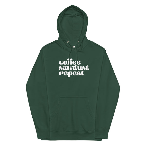 MAKER COLLECTION Heavyweight Coffee Sawdust Repeat Hoodie