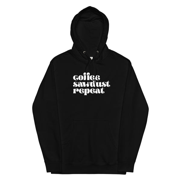MAKER COLLECTION Heavyweight Coffee Sawdust Repeat Hoodie