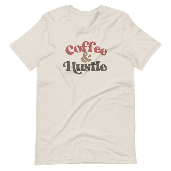 Coffee & Hustle - Rust/Coffee Unisex Short Sleeve Tee