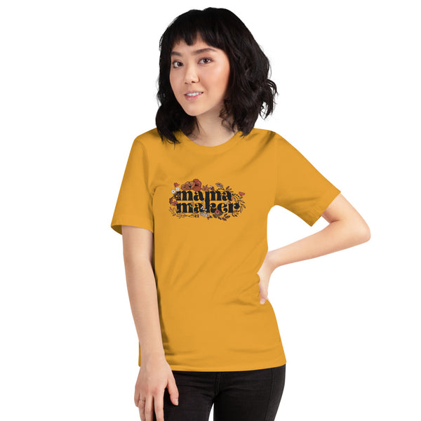 MAKER COLLECTION Fall Floral Mama Maker Short Sleeve Tee