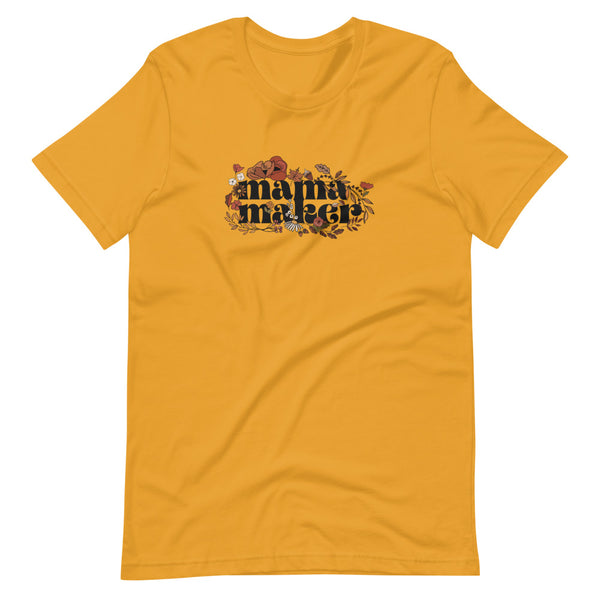 MAKER COLLECTION Fall Floral Mama Maker Short Sleeve Tee