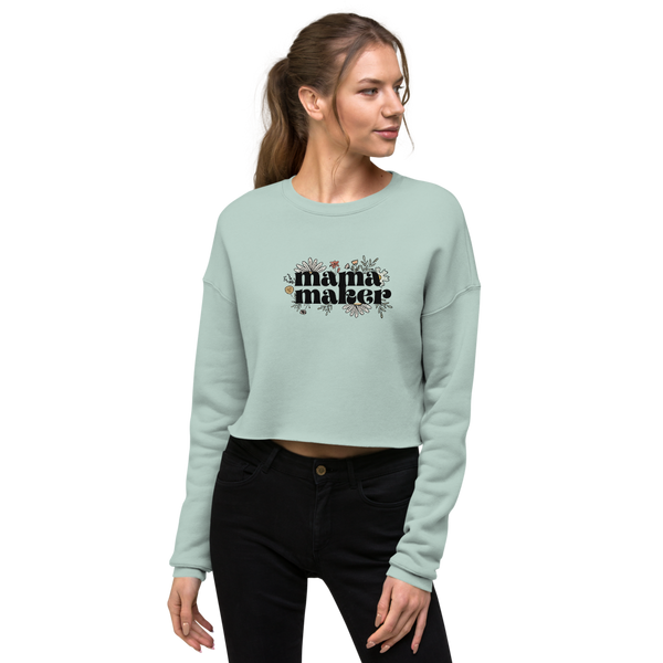 MAKER COLLECTION Mama Maker Crop Sweatshirt
