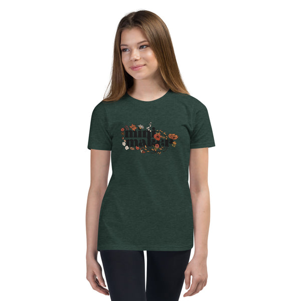 MAKER COLLECTION Fall Floral Youth Short Sleeve Tee