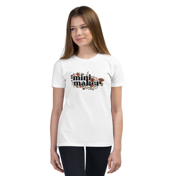 MAKER COLLECTION Fall Floral Youth Short Sleeve Tee