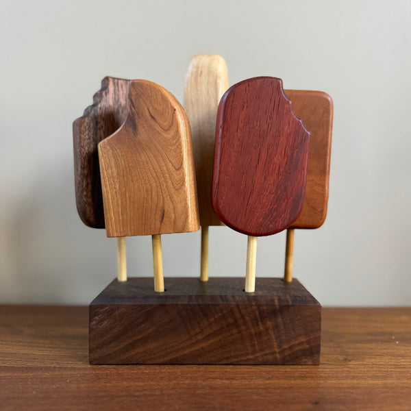 Wooden Ice Cream Pop Set