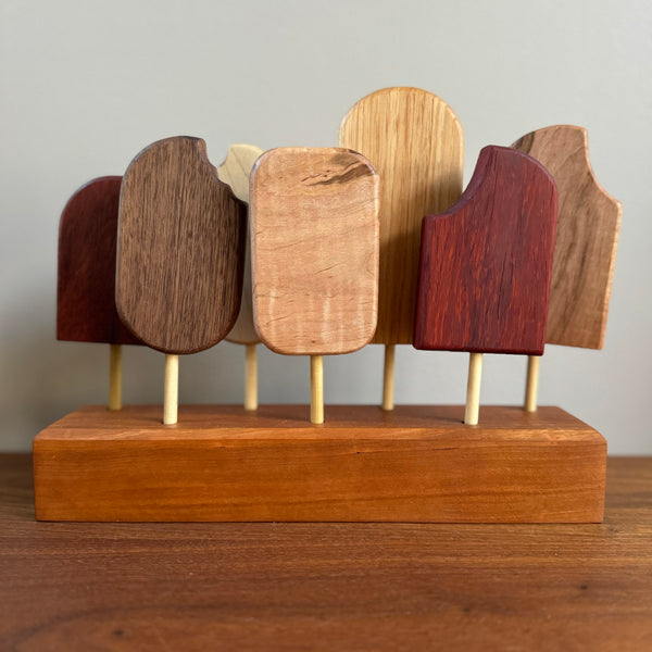 Wooden Ice Cream Pop Set