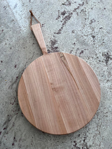 Round Maple Cutting Board with Handle