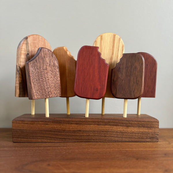 Wooden Ice Cream Pop Set