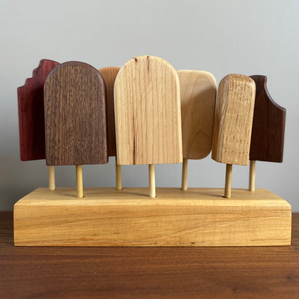 Wooden Ice Cream Pop Set