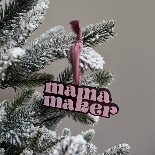 MAKER COLLECTION Acrylic Mama Maker Ornament