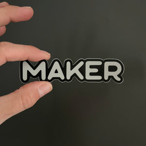 MAKER Word Art Sticker