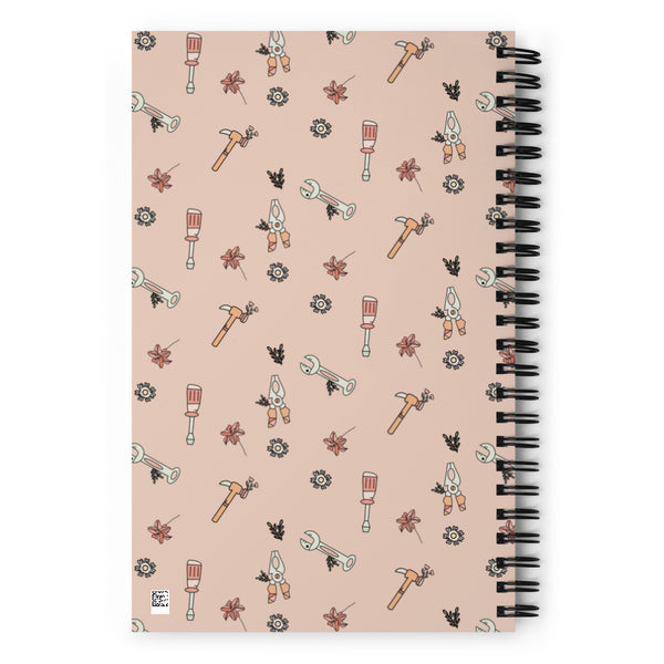 MAKER COLLECTION Hand Tool Blush Spiral Notebook