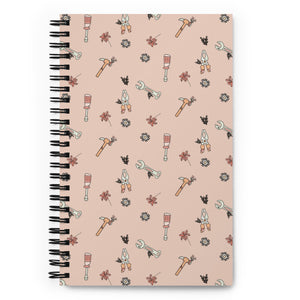 MAKER COLLECTION Hand Tool Blush Spiral Notebook