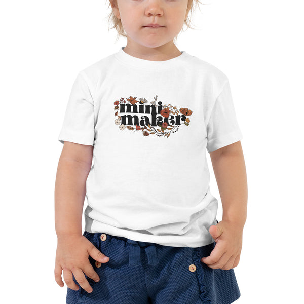MAKER COLLECTION Fall Floral Toddler Short Sleeve Tee