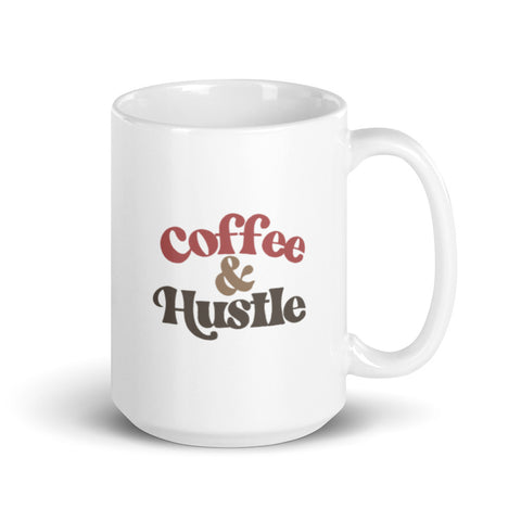 Coffee & Hustle Mug - Rust/Coffee